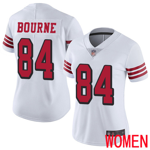 San Francisco 49ers Limited White Women Kendrick Bourne NFL Jersey #84 Rush Vapor Untouchable